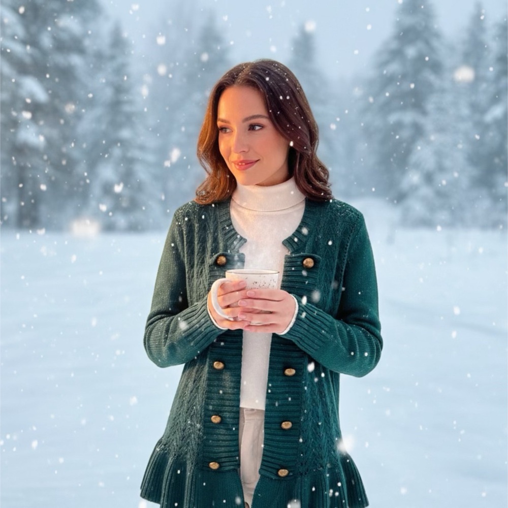 Debbie Morgan Teal Knitwear
